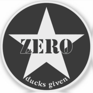 Zero Ducks Given Star (white)