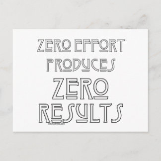 Zero Effort...2 Postcard