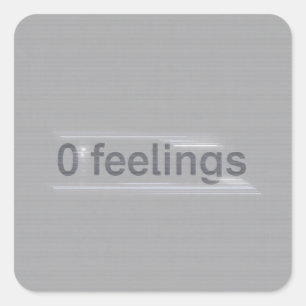 Zero Feelings AI Glitch Meme Sticker Tech Humour