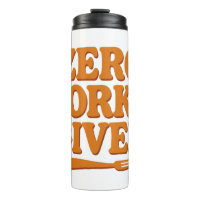 Zero Forks Given Funny Retro Travel Mug