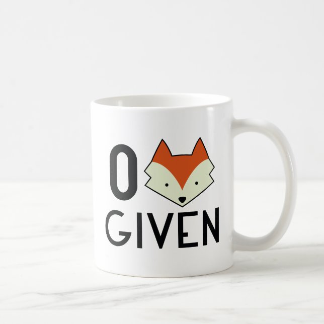 Zero Fox Given Coffee Mug (Right)