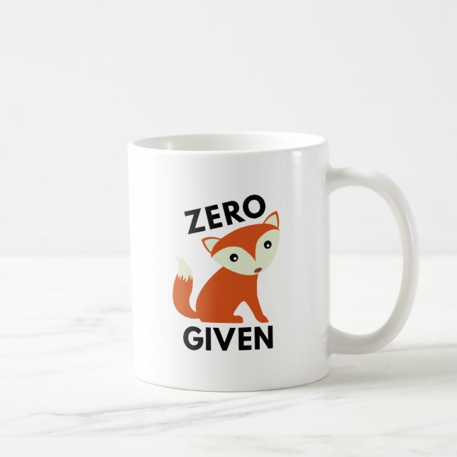 Zero Fox Given Coffee Mug (Right)
