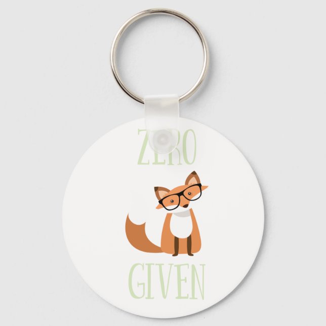 Zero Fox Given Funny Animal Fox Keychain (Front)