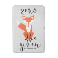 Zero Fox Given Funny Pun Personalized Bath Mat