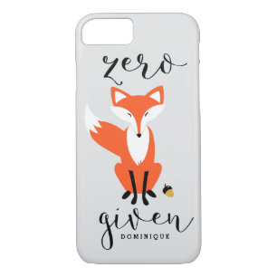Zero Fox Given Funny Pun Personalized Case-Mate iPhone Case