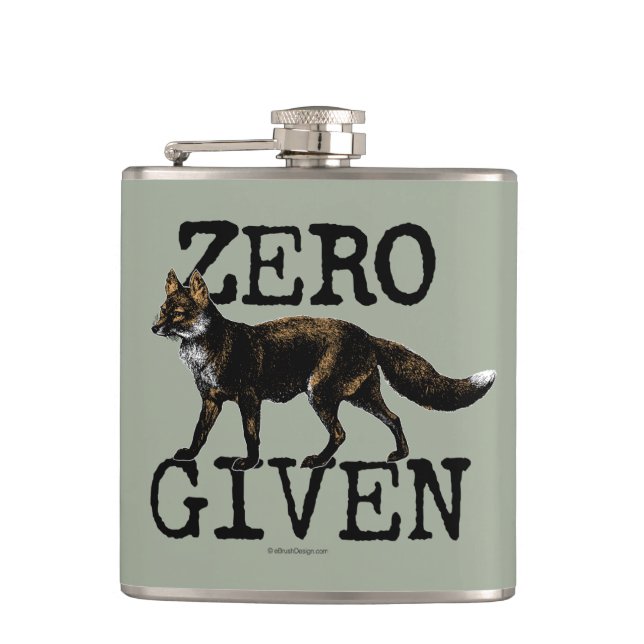 Zero (Fox) Given Hip Flask (Front)