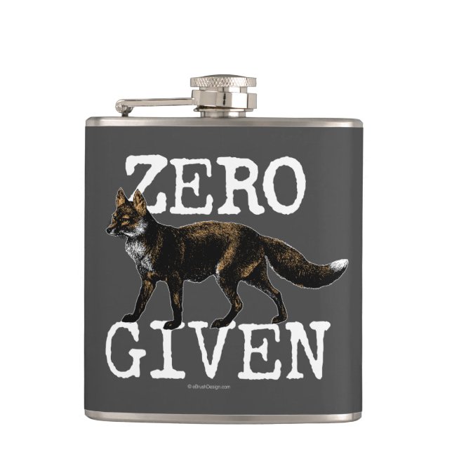 Zero (Fox) Given Hip Flask (Front)