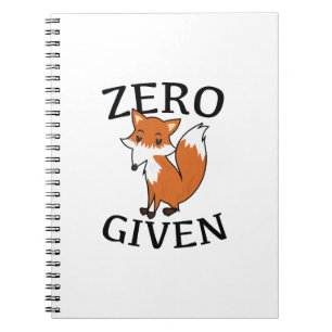 Zero Fox Given Notebook
