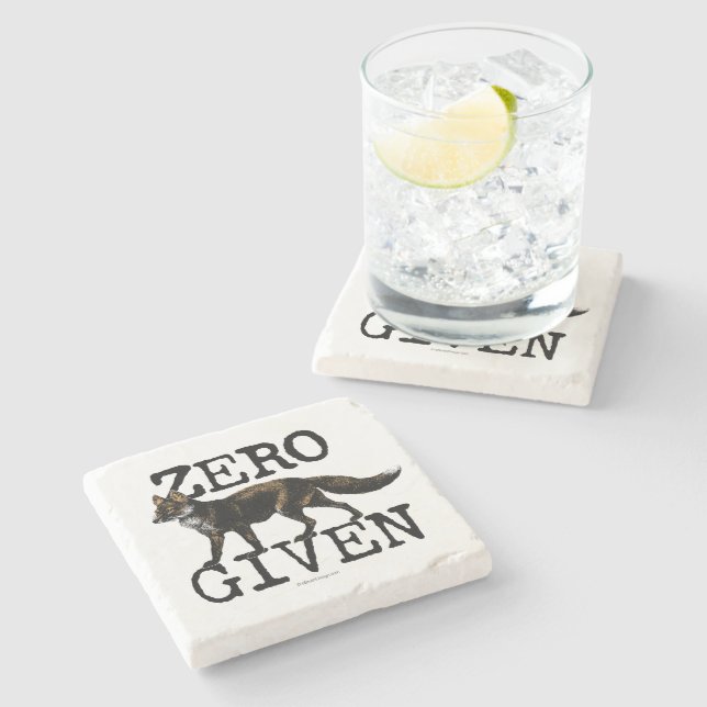 Zero (Fox) Given Stone Coaster (Side)