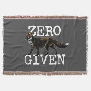 Zero (Fox) Given Throw Blanket