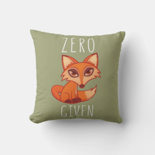 Zero Fox Given Throw Pillow