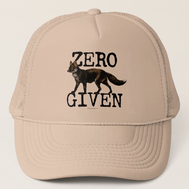 Zero (Fox) Given Trucker Hat (Front)