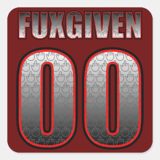Zero Fuxgiven Square Sticker
