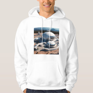Zero Gravity Technology Print Art Hoodie