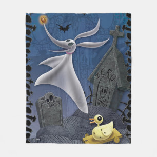 Zero   Haunting the Cemetery Fleece Blanket