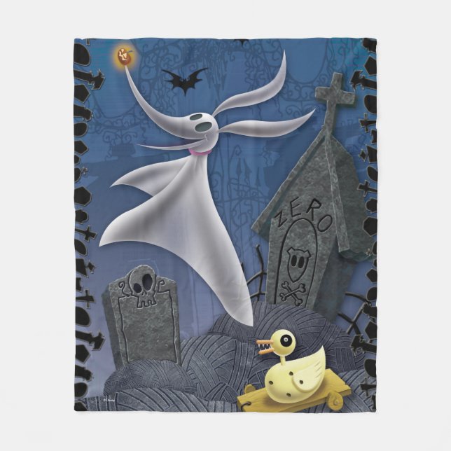 Zero | Haunting the Cemetery Fleece Blanket (Front)