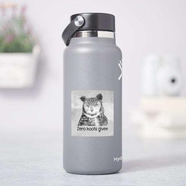 Zero Hoots Given Sarcastic Fun  (HydroFlask)
