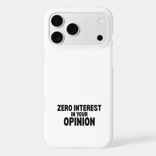 Zero Interest In Your Opinion Tough  (Back)