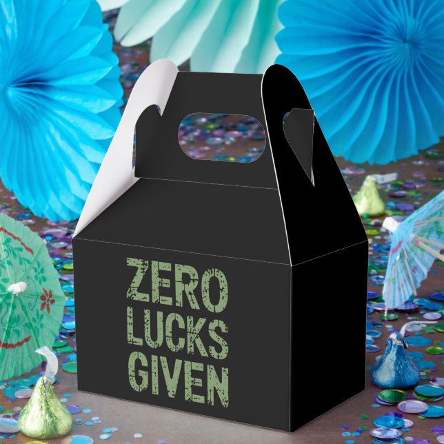 Zero Lucks Given St Paddy's Day Hilarious Patricks Favor Box (Party)