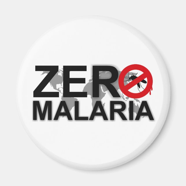 Zero Malaria Magnet (Front)