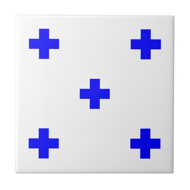 zero maritime nautical alphabet number symbol flag tile (Front)