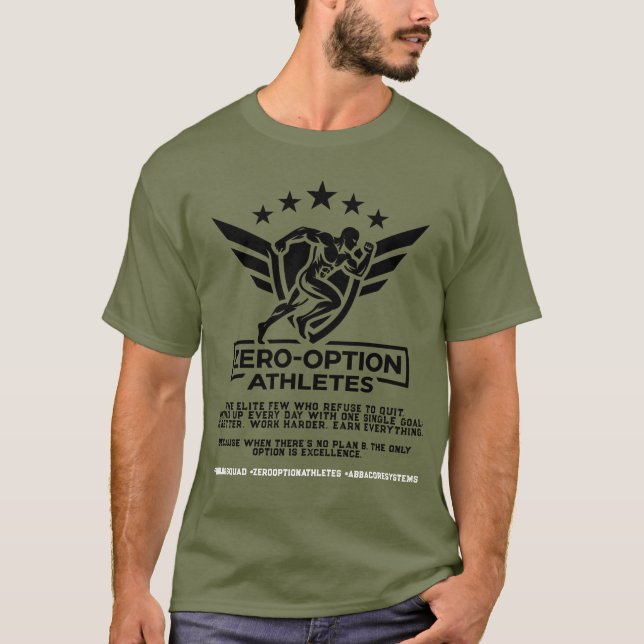 Zero-Option Athletes T-Shirt (Front)