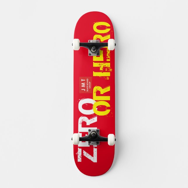 ZERO OR HERO Skateboard (Front)