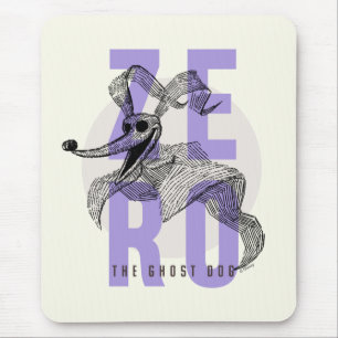 Zero The Ghost Dog - Typography Mouse Pad