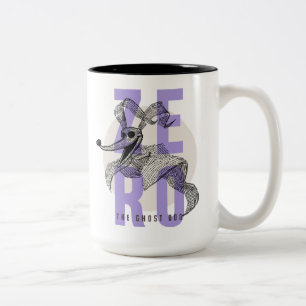 Zero The Ghost Dog - Typography Two-Tone Coffee Mug