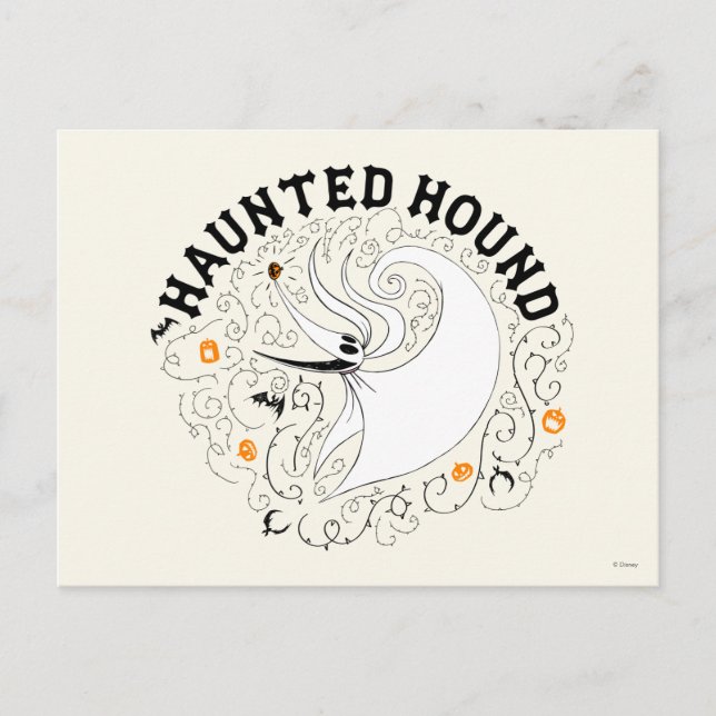 Zero the Haunted Hound Postcard (Front)