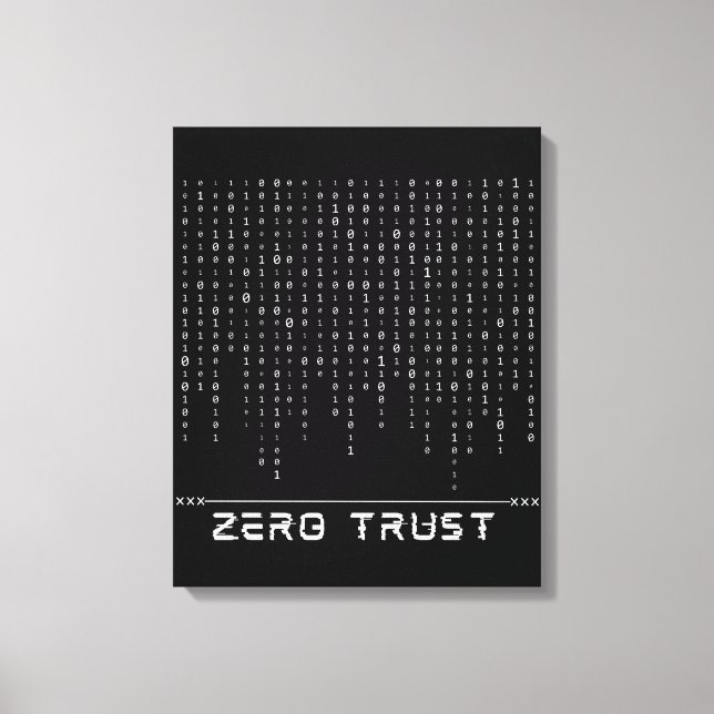 Zero Trust Canvas Print (Front)