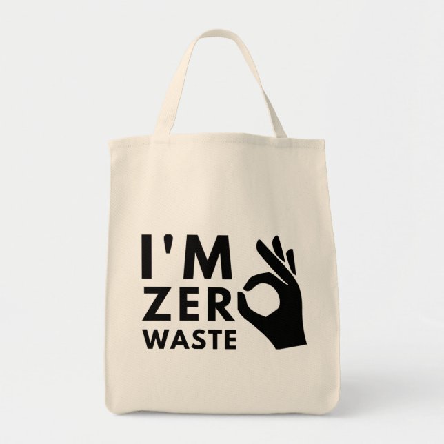 Zero waste eco-friendly tote and grocery bag (Front)