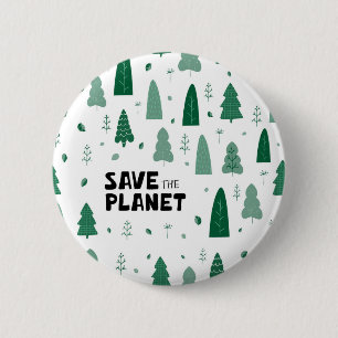Zero Waste   Eco Sustainability Support 2 Inch Round Button