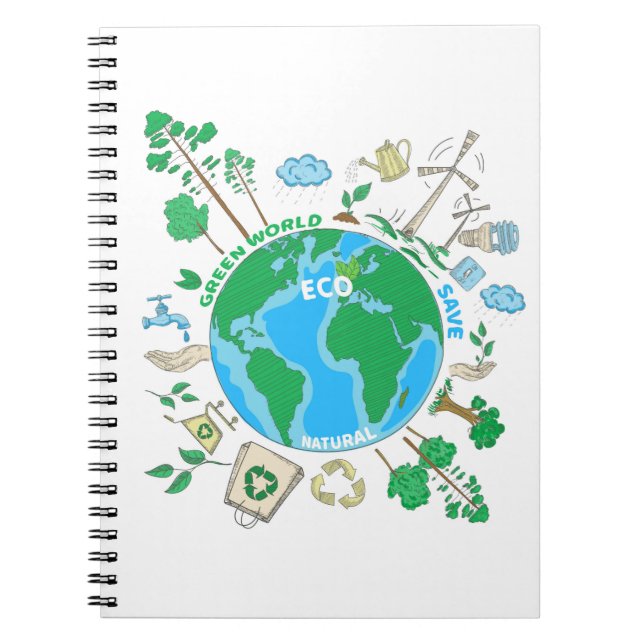 Zero Waste | Sustainability Eco-Friendly Notebook (Front)