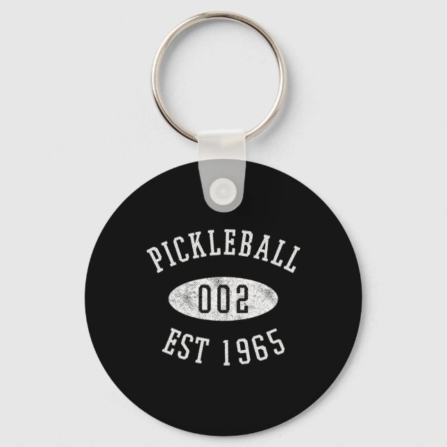 Zero Zero Two Funny Pickleball  Keychain (Front)