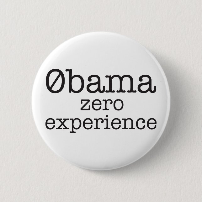 Zerobama Obama Zero Experience Button (Front)