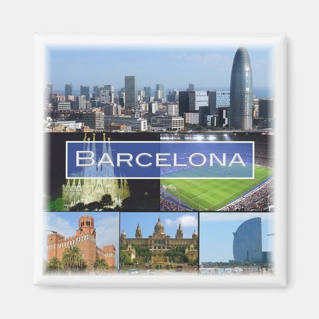 zES003 BARCELONA Espagne - Aimant frigo (Devant)