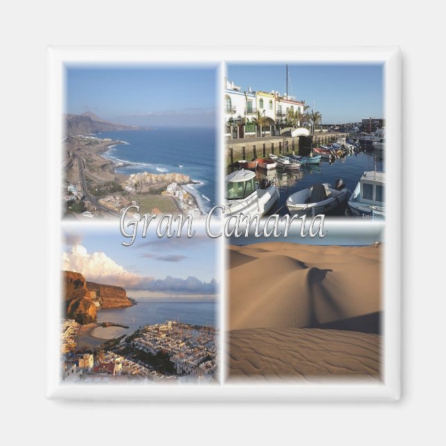 zES005 GRAN CANARIA, Canary Islands, Spain, Fridge Magnet (Front)