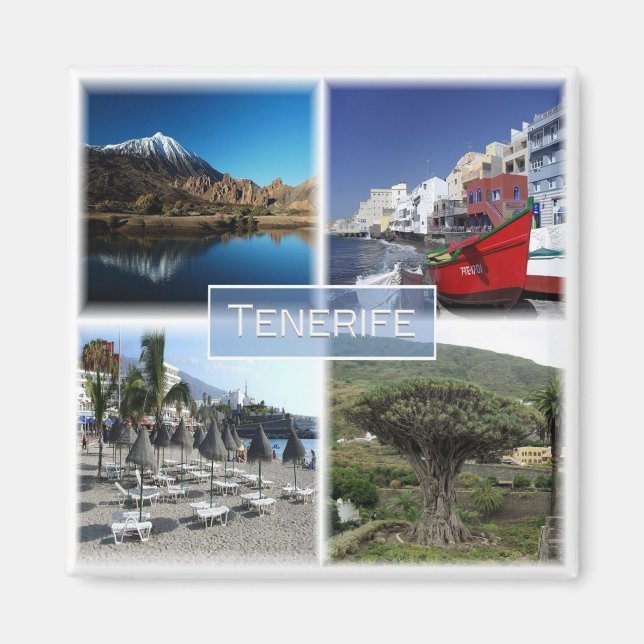 zES007 TENERIFE  Canary Islands Spain, Fridge Magnet (Front)