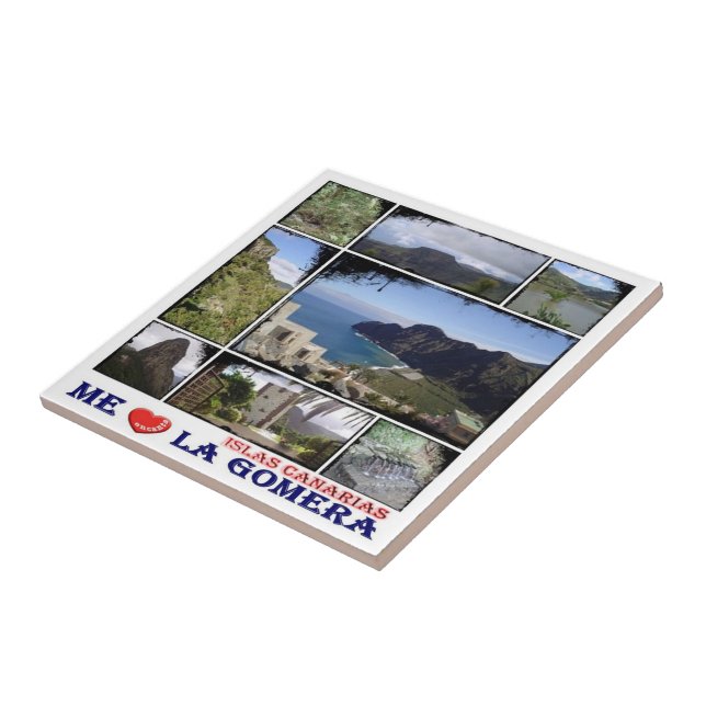 zES014 LA GOMERA, I Love, Tile (Side)