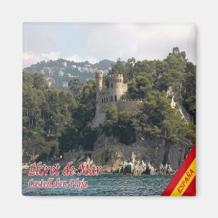 zES015  LLORET DE MAR Castle on the Beach, Fridge Magnet