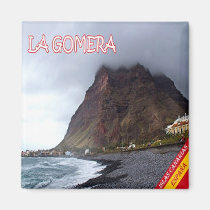zES024 LA GOMERA, Beach, Spain, Fridge Magnet