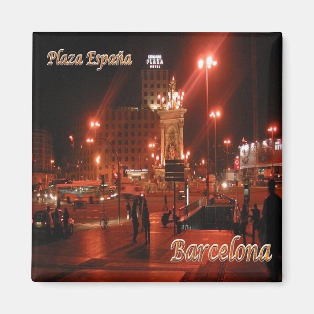 zES048 BARCELONA, Gate Bridge, Spain, Fridge Magnet (Front)
