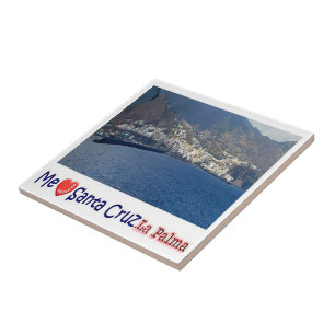 zES079 LA PALMA, SANTA CRUZ, I LOVE, Tile