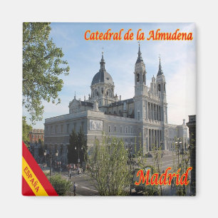 zES090 MADRID, CATHEDRAL AMLMUDENA, Spain, Fridge Magnet