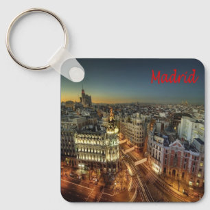 zES118 MADRID City, Spain, Europe, Keychain