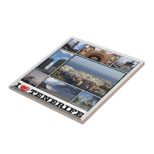 zES141 TENERIFE Santa Cruz "I Love", Tile