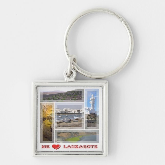 zES145 LANZAROTE "I Love", Spain, Keychain (Front)