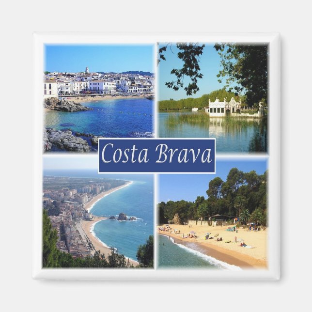 zES153 COSTA BRAVA Spain, Fridge Magnet (Front)
