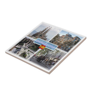 zES155 BARCELONA Sagrada Familia Casa Batllo, Tile